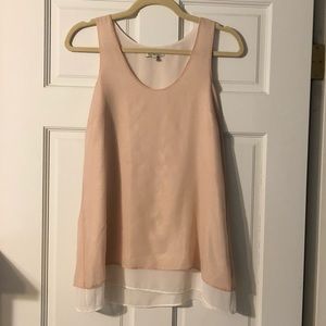 Pink w/ white Calvin Klein blouse